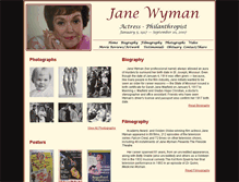 Tablet Screenshot of jane-wyman.com